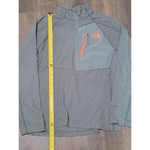 The‎ North Face Mens FlashDry Gray Pullover 1/4 Zip Long Sleeve Shirt L